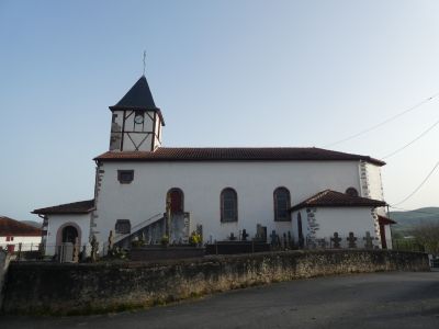 Vue église Aincille