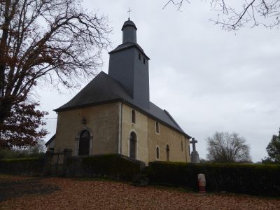 Vue église Aubin