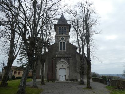 Vue église Moncaup