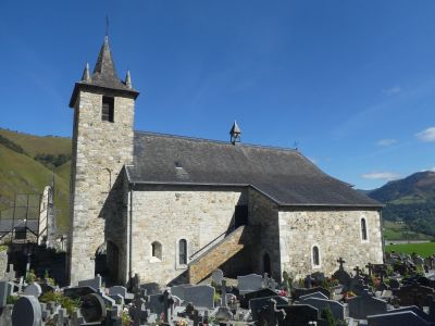 Vue église Larrau