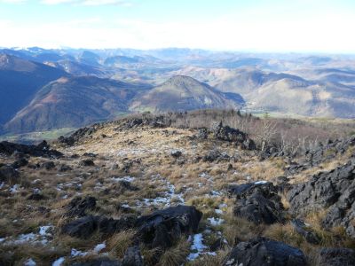 Vue descente sommet