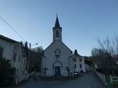 Vue église Cazarilh