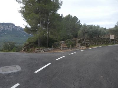 Intersection avant Sant Roc